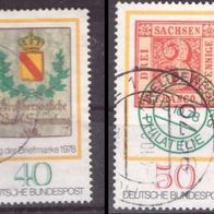 BRD Michel Nr. 980-981 gestempelt Tag der Briefmarke 1978