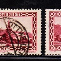 K143 - Deutsche Abstimmungsgebiete - Saargebiet - Mi. Nr. 114 (4-fach) o