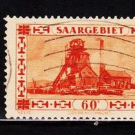 K147 - Deutsche Abstimmungsgebiete - Saargebiet - Mi. Nr. 143 (3-fach) Landschaft