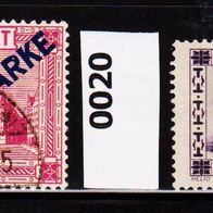 K149 - Deutsche Abstimmungsgebiete - Saargebiet - Dienstmarken Mi. Nr. 14 + 20 o