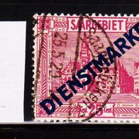 K150 - Deutsche Abstimmungsgebiete - Saargebiet - Dienstmarken Mi. Nr. 14-I (1) o