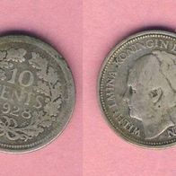 Niederlande 10 Cent 1928 Silber