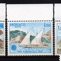 Cept postfrisch 1979 Monaco 1375-77