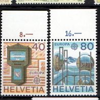 Cept postfrisch 1979 Schweiz 1154-55