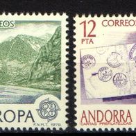Cept postfrisch 1979 spanisch Andorra 123-24
