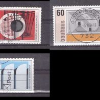 BRD Michel Nr. 1164-1166 gestempelt Bauhaus: 100. Geburtstag von Walter Gropius