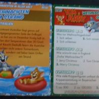 Karte 35 " Tom & Jerry / Weihnachten am Strand - Australien "