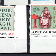 Vatikan postfrisch Michel Nr. 783-784 + 783ZF