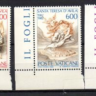 Vatikan postfrisch Michel Nr. 808-810