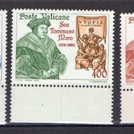 Vatikan postfrisch Michel Nr. 870-72