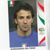 Panini Fussball WM 2006 Alessandro Del Piero Italia Nr 335