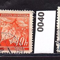 K198 - Böhmen und Mähren Mi. Nr. 36 + 38 + 40 + 41 o