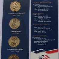 2007, USA, a set/ blister - Presidential $ 1 coins