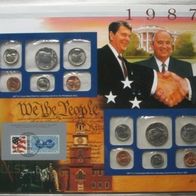 1987-USA-Mints set-Pfiladelphia & Denver Mint