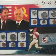 1985-USA-Mints set-Pfiladelphia & Denver Mint