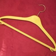 Original DDR Kleiderbügel Vintage Plaste gelb VEB Damenmoden Kunststoff Plastik