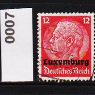 K243 - Deutsche Besetzung 2. Weltkrieg - Luxemburg Mi. Nr. 7 Hindenburg o