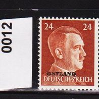 K246 - Deutsche Besetzung 2. Weltkrieg - Ostland Mi. Nr. 10 + 12 + 16 Hindenburg * *