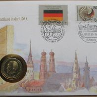 1985, Deutschland, Numisbrief: „Deutschland on der UNO”