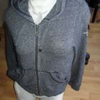 Odd Molly Cardigan grau Kapuze BW 1 = S