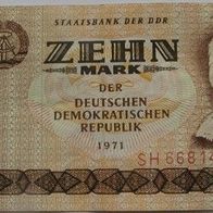 1971, Germany-GDR, 10 Mark, Banknote