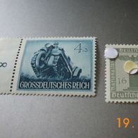 2 Marken GDR/ DR-Kettenkrad-Dienstmarke der Partei mit WZ4=Hakenkreuz * * (16)