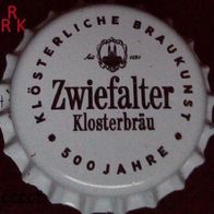 Zwiefalter Klosterbräu 500 Jahre Bier Brauerei Kronkorken 2023 in neu und unbenutzt