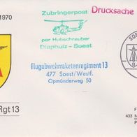 FDC Ersttagsbrief 10 Jahre Flugabwehrraketenregiment 13