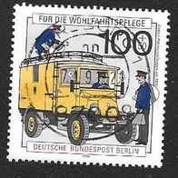 Berlin Wohlfahrtsmarke " Geschichte der Post " Michelnr. 878 o