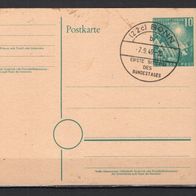 BRD / Bund 1949 Sonderpostkarte Eröffnung 1. Bundestag PSo 1 Sonderstempel