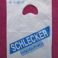 Plastik Tüte Einkaufstüte "Schlecker" 20 x 30 cm Einkaufs Tasche Trage Sammler 1