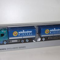 Herpa Scania CR 20 HD Planenhängerzug - Blatter / Adelbodner
