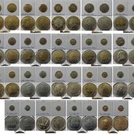 1971-2001, Mexico, a set 19 pcs coins in holders (from 5 Centavos to 1000 Pesos)