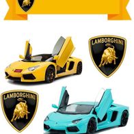 Cialda Auto Lamborghini Huracan Corsa Decorazione Ostia Torta Cialde Corse Auto - Foto 10