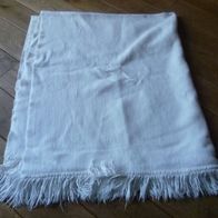 creme farbende Wolldecke, Kuscheldecke, Sofadecke von Decobena