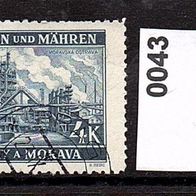 K312 - Böhmen und Mähren Mi. Nr. 27 + 34 + 43 + 55 Landschaften o