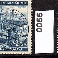 K313 - Böhmen und Mähren Mi. Nr. 27 + 32 + 55 + 67 Landschaften o