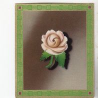 Union WHW Abzeichen Frühlingsblumen Rose mit Blatt 1937/38 #116