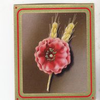 Union WHW Erntedankfest Abzeichen Rote Blume mit Ähren 1933 #184