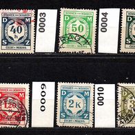 K340 - Böhmen und MährenDienstmarken Mi. Nr. 1 bis 11 Ziffernzeichnung o
