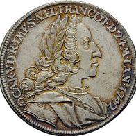 Frankfurt, Silberabschlag Dukat 1742 Kaiser Karl VII., Wahlmünze