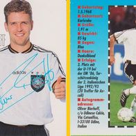 Bravo Sport 95 Sammelkarte Oliver Bierhoff Nationalmannschaft mit Autogramm