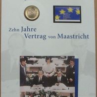2003-Deutschland-Numisblatt-Europa wächst zusammen-Zehn Jahre Vertrag von Maastricht