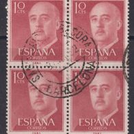Spanien  1040 O 4 er Block #054281
