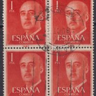 Spanien  1050a O 4 er Block #054282