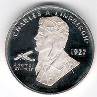 Lindbergh Silber Medaille USA Serie "Statue of Liberty centennial (1886-1986)" USA