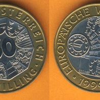 Österreich 50 Schilling 1999 Europäische Währungsunion