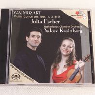 CD - W.A. Mozart / Violin Concertos Nos. 1, 2 & 5, - J. Fischer / Y. Kreizberg