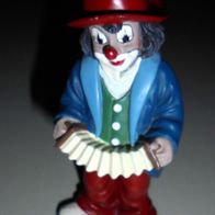 Gilde Clown Musikant mit Ziehharmonika Akkordeon 12 cm *