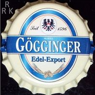 Gögginger Edel-Export Bier Adlerbrauerei Brauerei Kronkorken 2023 in neu + unbenutzt